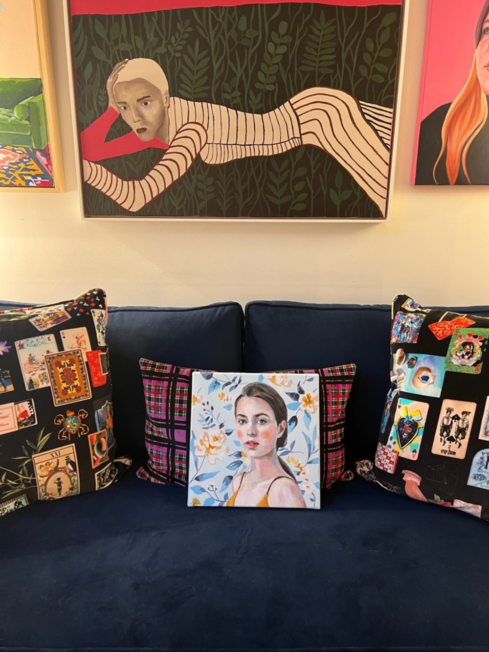 ORIGINAL PAINTING - “Shoshanna” - Tali Yalonetzki - Acrylic on Canvas Portrait - Picture 2 of 4